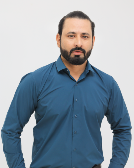 Peacock Green Self Linen Check Shirt