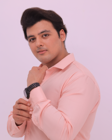 Light Pink Self Print Shirt