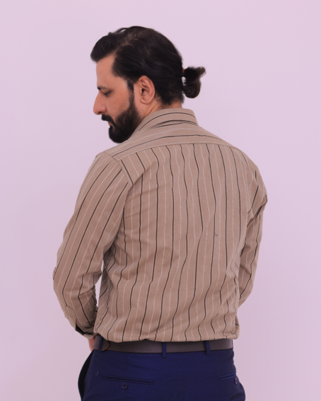 Brown Base Broad Multi Stripes - Image 3