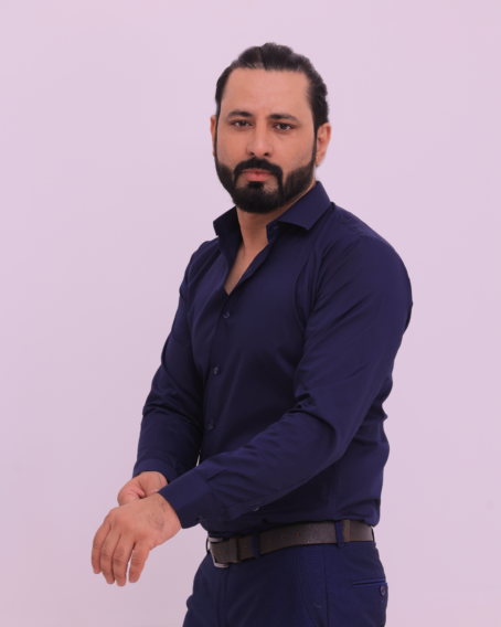Navy Blue French Collar Formal Shirt - Image 6