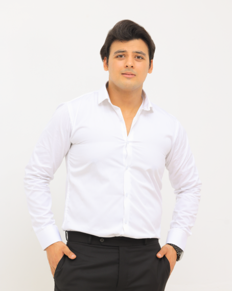 Executive White French Collar Formal Shirt